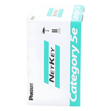 Bobina de Cable UTP 305 Metros (1000 Pies) de Cobre, NetKey, Gris Claro, Categoría 5e (24 AWG), PVC (CM), de 4 Pares