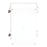 Gabinete Plástico ABS / IP66 / Puerta Transparente Policarbonato / 190 x 290 x 140 mm / Cierre Broche Inoxidable / Compatible Candado Perno 5 mm