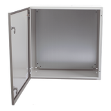 Gabinete de Acero para Intemperie / IP66 / IK10 / 600 x 600 x 300 mm / Carga 50 kg / Placa Trasera Metálica