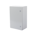 Gabinete de Acero IP66 / 400 x 600 x 250 mm / IK10 / Placa Trasera Metálica 2 mm / Cerradura con Llave / Tapa Inferior Atornillable