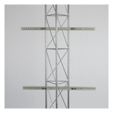 Soporte de Torre Universal / 30-80 cm Ancho / 50 kg Carga / 2.95 x 1.57 x 1.18 ft / Acero Inoxidable