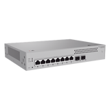 Switch de Acceso eKit Administrable Capa 2 / 8 Puertos Gigabit / 2 Puertos SFP 1-2.5 Gbps / Gestión Gratuita desde la Nube / Libre de Licenciamiento