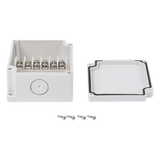 Caja de Interconexión / 6 Terminales / IP65 / 110 VCA / 12-24 VCC / 91 x 75 x 43 mm (3.58 x 2.95 x 1.69 in)