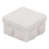 Caja de Derivación Estanca / 7 Glándulas de Goma / IP55 / 89 x 89 x 50 mm / -40 a 120°C / Protección EMI