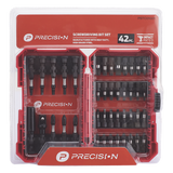 Juego de Puntas para Taladro / 42 Piezas / Entrada Hexagonal 1/4" / Acero S2 / Estuche Resistente a Impactos