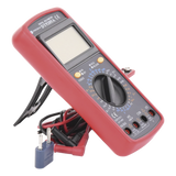 Multímetro Digital / Pantalla LCD 67 x 42 mm / 1999 Recuentos / 600V CC/CA CAT II / Corriente 10A / Resistencia 200 MΩ / Prueba HFE Transistores