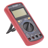 Multímetro Digital / 600 V CC/CA CAT II / 1999 Recuentos / LCD 67 x 42 mm / Corriente 10 A / Resistencia 200 MΩ / HFE Transistores