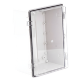 Gabinete Plástico ABS / IP66 / Puerta Transparente Policarbonato / 190 x 290 x 140 mm / Cierre Broche Inoxidable / Compatible Candado Perno 5 mm
