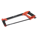 Arco de Segueta / Aluminio Ligero / 12 pulgadas (30.5 cm) / Tensión Ajustable / Mango Ergonómico / Incluye 1 Hoja