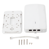 Punto de Acceso Empresarial Wi-Fi 6 / Con diseño para Pared / 3 Puertos Gigabit (1 con Salida PoE) / Doble banda en ( 2.4 y 5 GHz) / Hasta 2.5 Gbps / Gestión desde la Nube / Alimentación PoE af