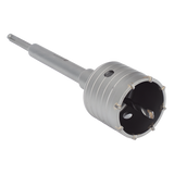 Broca Pasamuros SDS / 65 mm / Extensión 220 mm / Triple Filo / Carburo de Cobalto / Concreto