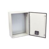 Gabinete de Acero para Exterior / IP55 / IK10 / 600 x 800 x 300 mm (23.6 x 31.5 x 11.8 in) / Ventilación con Filtro / Placa Trasera Galvanizada
