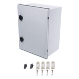 Gabinete de Poliéster / IP65 / 300 x 400 x 200 mm / Carga 30 kg / Placa Trasera Incluida / Cerradura con Llave