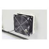 Gabinete de Acero para Exterior / IP55 / IK10 / 400 x 600 x 250 mm / Ventilación Forzada 110 VCA / Carga 25 kg / Placa Trasera 350 x 565 mm