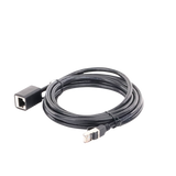 Cable de Extensión Cat6 RJ45 F/UTP / Macho a Hembra / 3m / Método de conexión 568B / Velocidad de transmisión 1000Mbps / Ancho de banda del canal 250MHz /Caja de Cobre / Negro