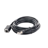 Cable de Extensión Cat6 RJ45 F/UTP / Macho a Hembra / 5m / Método de conexión 568B / Velocidad de transmisión 1000Mbps / Ancho de banda del canal 250MHz /Caja de Cobre / Negro