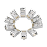 CONECTOR CAT6 BLINDADO BOLSA CON 10 UNIDADES