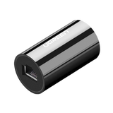 Acoplador y Protector (Extensor de Cable Ethernet RJ45) | 1000Mbps | Compatibilidad con Cat7/Cat6/ Cat5e | Compatible con POE | Ignífugo | ABS | Color Negro