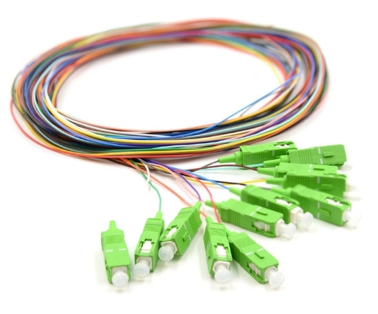 Kit de 12 Pigtails SC/APC Monomodo G657A1 2m
