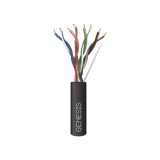 Bobina de Cable de 305 metros / UTP Cat6 PLENUM / Color Negro / UL, CMP SPNLS / Probado a 350 Mhz / Aplicaciones de CCTV / Redes de datos / IP Megapixel / Control RS485