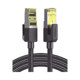 Cable Ethernet Cat7 CLASSâ… F/FTP Redondo con Malla de Nylon 3 Metros