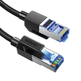 Cable Ethernet Cat8 CLASSâ… F/FTP Redondo con Malla de Nylon 2 Metros