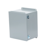 Gabinete de Bisagra Continua NEMA 12; IP66 de Uso en Intemperie, 305 x 254 x 203 mm, De Acero, Color Gris
