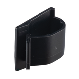Clip de Nylon 6.6 con Adhesivo, Para Cables de Hasta 15.8 mm de Diámetro, Uso Interior/Exterior, Color Negro, Paquete de 100pz