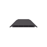 Canaleta de Piso de 4 Vías, Material PVC Rígido, 6 ft de largo, 176 mm de Ancho, Color Negro