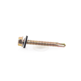 Tornillo Punta Broca Sello Montado 6.5 X 50 mm (1/4" X 2") Caj. C/100pz.