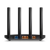 Router WiFi 6 AX 1500Mbps / MU-MIMO 2X2 y OFDMA / 1 Puerto WAN 10/100/1000 Mbps / 3 Puertos LAN 10/100/1000 Mbps / 4 Antenas / Conexión Inalámbrica OneMesh