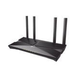 Router WiFi 6 doble banda AX 1800 Mbps /  MU-MIMO y OFDMA / 1 Puerto WAN 10/100/1000 Mbps / 4 Puertos LAN 10/100/1000 Mbps / 4 Potentes Antenas / Compatible con EasyMESH
