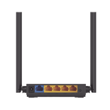 Router Inalámbrico doble banda AC, 2.4 GHz y 5 GHz Hasta 1200 Mbps, 4 antenas externas omnidireccional, 4 Puertos LAN 10/100 Mbps, 1 Puerto WAN 10/100 Mbps, Versión 6