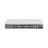 Switch WebSmart de 24 puertos 10/100 Mbps + 2 puertos 10/100/1000 Mbps + 2 SFP Gigabit Combo