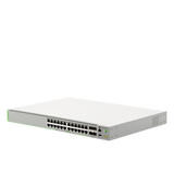 (GS980MX/28) Switch Stack L3, 24 puertos 10/100/1000-T, 4 Puertos SFP+ 10G, Fuente de poder fija