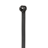 Cincho de Nylon 6.6 Dome-Top®, Con Lengüeta de Bloqueo de Acero Inoxidable, 305 mm largo x 4.7mm ancho, Color Negro, Exterior Resistente a Rayos UV, Paquete de 1000pz