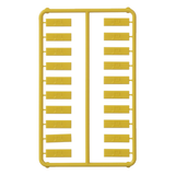 Paquete de 100 Iconos de Datos de Instalación a Presión, Para Jacks Mini-Com de Panduit, De Plástico, Color Amarillo