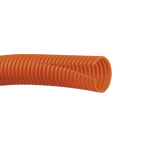 Tubo Corrugado Abierto para Protección de Cables, 1in (25.4 mm) de Diámetro, 30.5 m de Largo, Color Naranja