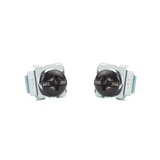 Kit de 100 Tornillos y 100 Tuercas Enjauladas M6, Para Uso en Gabinetes o Racks con Rieles con Orificios Cuadrado