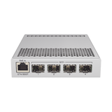 (CRS305-1G-4S+IN) Switch administrable Sistema Operativo Dual, puerto 1G Rj45, 4 puertos 10G SFP+ para Escritorio