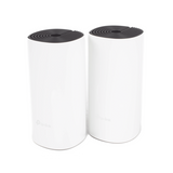 KIT 2 Routers Inalámbricos MESH Interior para Hogar / Doble Banda Wi-Fi 5 AC1200 Mbps / 2 Puerto Gigabit WAN/LAN / 2 Antenas Internas / Administración Mediante la App Deco (iOS, Android)