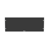 Tapa Ciega Para Rack Estándar de 19in, Plano, de Acero, 4UR, Color Negro