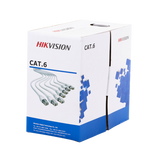 Bobina de Cable de 305 m (1000 ft) Cat 6 / 100% Cobre / Color Blanco / Uso en Interior / PVC