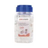 Bote con 100 Piezas de Plug Modular RJ45 / Cat 5e / Chapado en Oro a 30 Micras / Sin Blindaje / Facil Instalación / Uso Interior / Soporta Norma TIA-568B / Cumple con RoHS 2.0