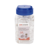 Bote con 100 Piezas de Plug Modular RJ45 / Cat 6 / Chapado en Oro a 30 Micras / Sin Blindaje / Facil Instalación / Uso Interior / Soporta Norma TIA-568B / Cumple con RoHS 2.0