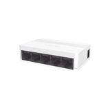 Switch No Administrable de 5 Puertos para Escritorio / Fast Ethernet  10 / 100 Mbps / Diseño Compacto y Estetico