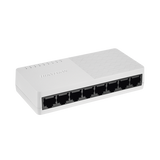Switch No Administrable de Escritorio de 8 Puertos / Fast Ethernet  10 / 100 Mbps / Diseño Compacto y Estetico
