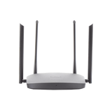 Router Inalámbrico WISP Gigabit / Hasta 1200 Mbps / Doble Banda AC (2.4 GHz y 5 GHz) / 3 Puertos LAN 10/100/1000 Mbps + 1 Puerto WAN 10/100/1000 Mbps /  4 Antenas Externas Omnidireccional de 5 dBi / Interior