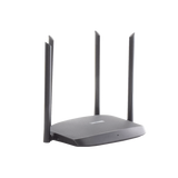 Router Inalámbrico WISP Gigabit / Hasta 1200 Mbps / Doble Banda AC (2.4 GHz y 5 GHz) / 3 Puertos LAN 10/100/1000 Mbps + 1 Puerto WAN 10/100/1000 Mbps /  4 Antenas Externas Omnidireccional de 5 dBi / Interior