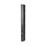 Organizador Vertical CableTek, Doble (Frontal y Posterior), Para Rack Abierto de 45 Unidades, 6 in de Ancho, Color Negro